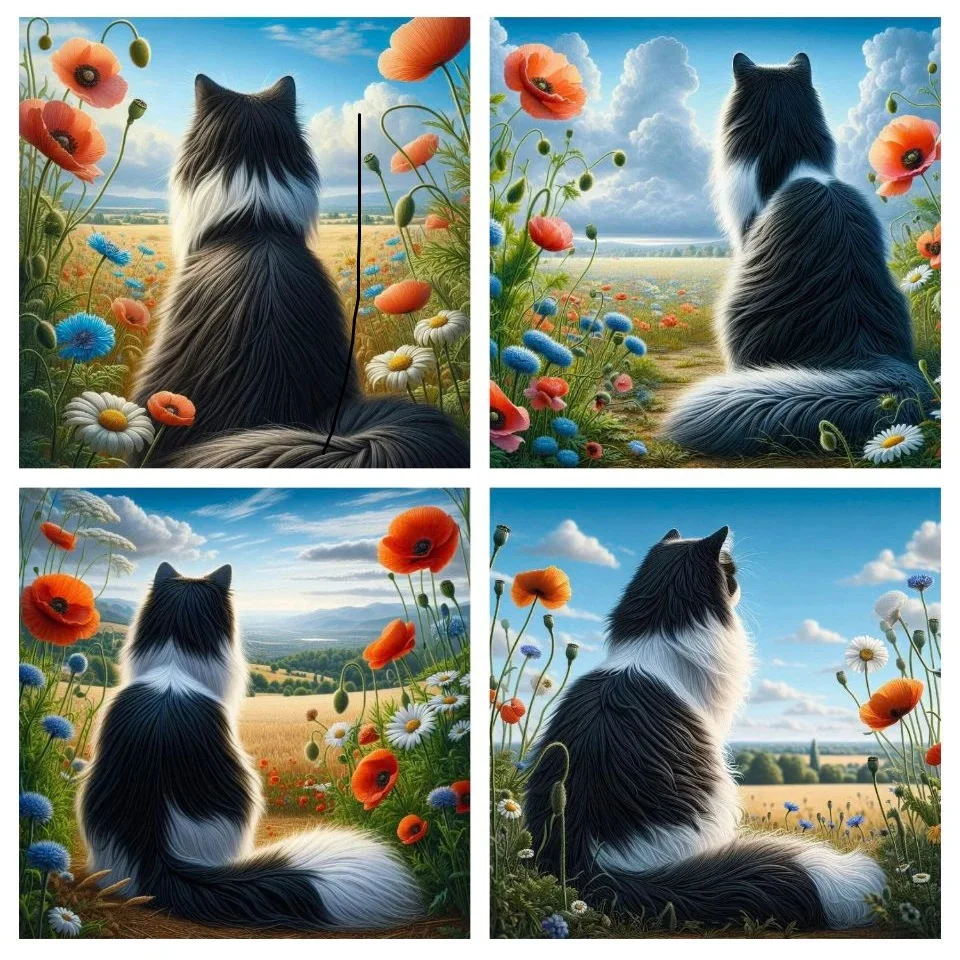 Алмазная живопись 5D сделай сам с изображением животных кота мака цветов