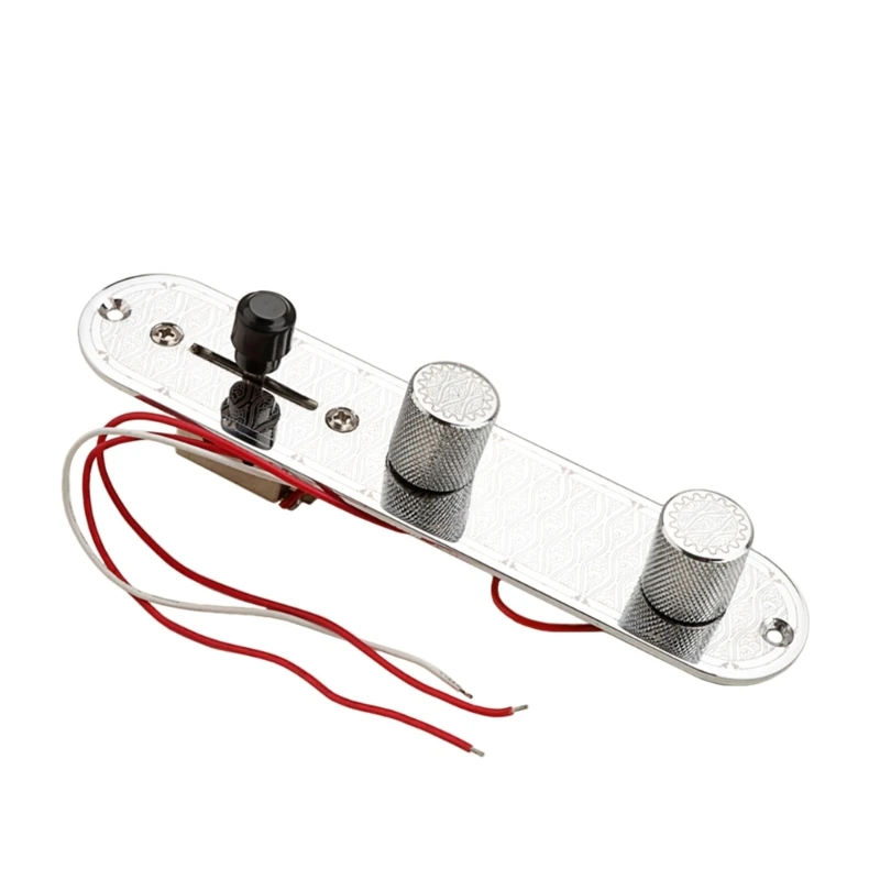 

Electric Guitar Prewired Control Plate with 3-Way Switches Knob Prewired Loaded Guitar Control Plate Replacement 448D