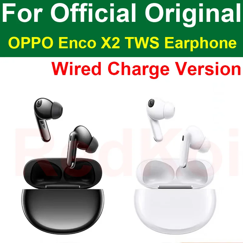 

Original OPPO Enco X2 EarBuds Earphones BT 5.2 ANC Qi Wired Charging Headphone LHDC Earbuds For OPPO Find N X5 Pro OnePlus