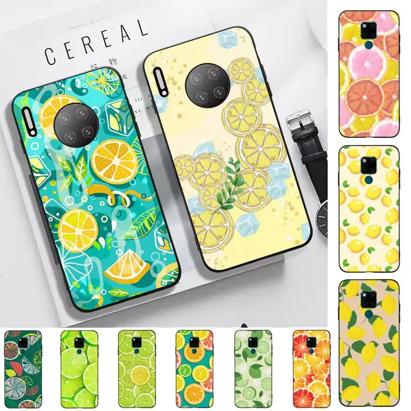 

Summer green leaves fruit lemon Phone Case For Huawei Mate 10 20 30 40 50 lite pro Nova 3 3i 5 6 SE 7 pro 7SE
