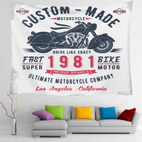 classic motorcycle sport 1981 wall tapestry home decor harley yamaha motor tapestry wall hanging for club room dorm decoration