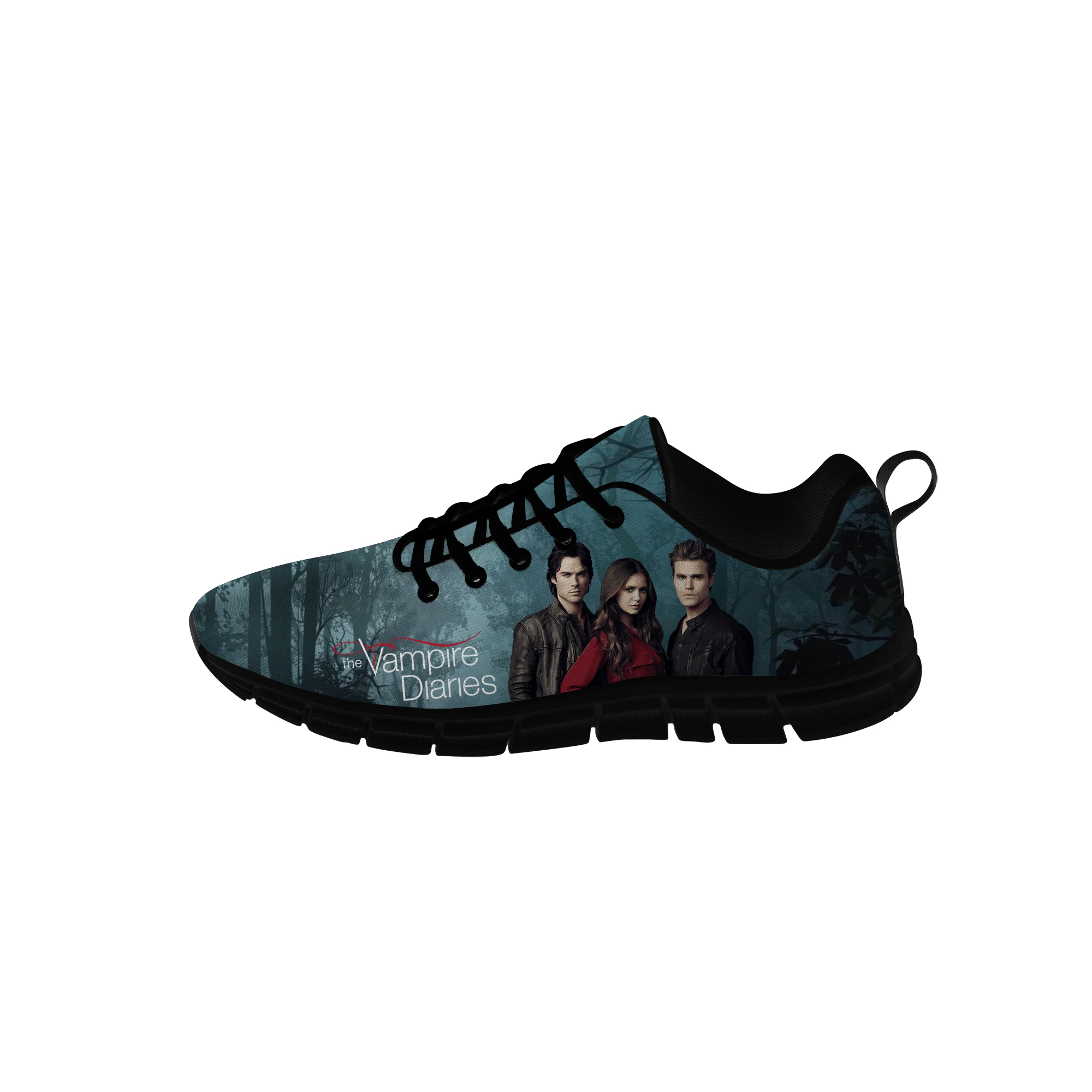 

The Vampire Diaries Sneakers Mens Womens Teenager Casual Cloth Shoes Canvas Running Shoes 3D Print Lightweight shoe Black