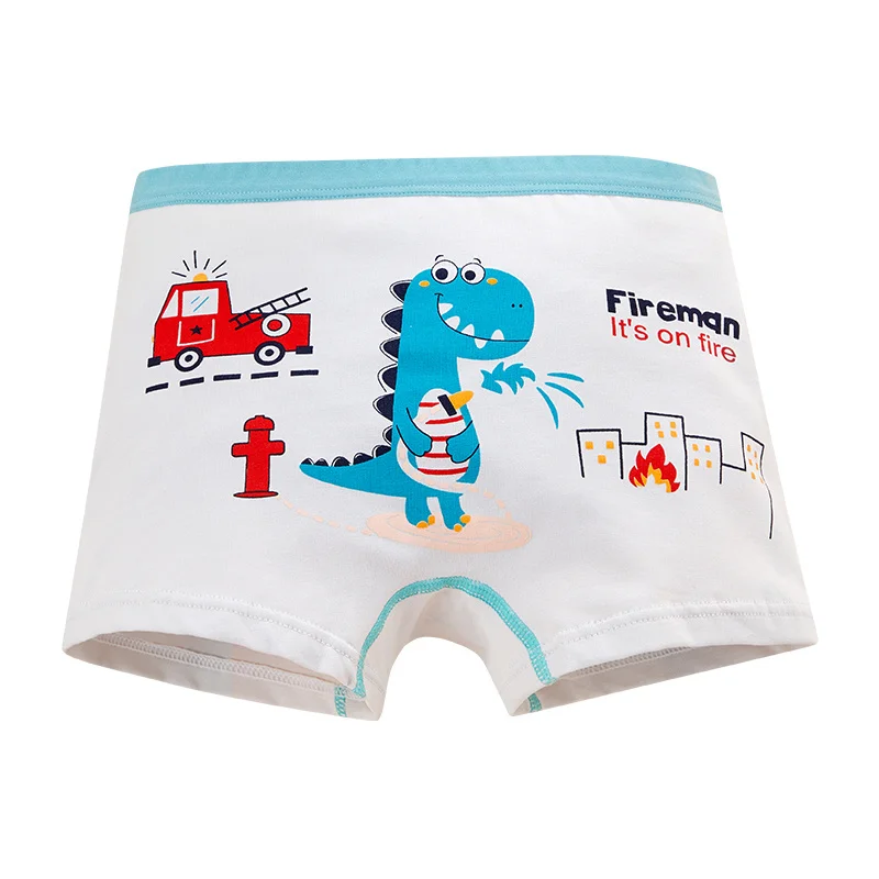 1/4Pcs/Lot Kids Boys Underwear Cartoon dinosaur Children's Shorts Panties Baby Boy Toddler Boxers Teenagers Cotton Underpants images - 6