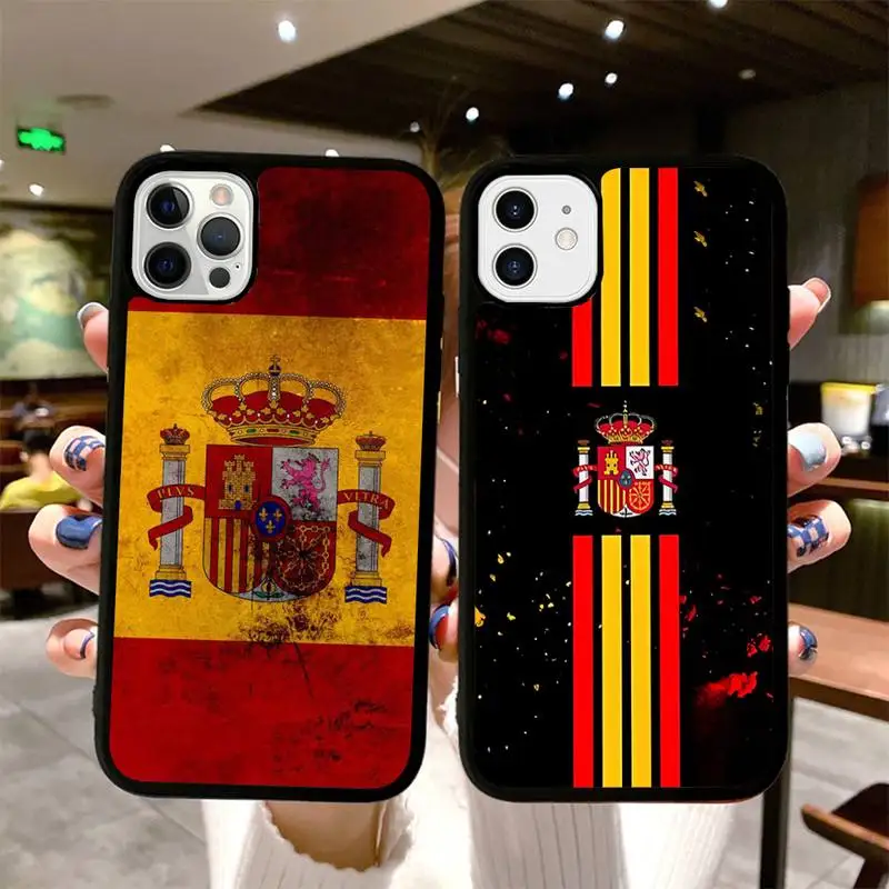 

Coat of Arms ESPANA Spain Flag Phone Case for iPhone 14 13 12 11 Pro Max mini 8 7 Plus X SE XR Silicone Hard PC Fundas