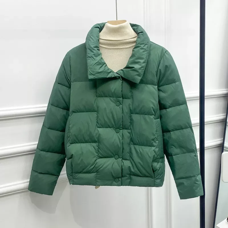 

2022NEW New Women Down Jacket White Duck Jackets Winter Warm Coats Female Fashion Outwear