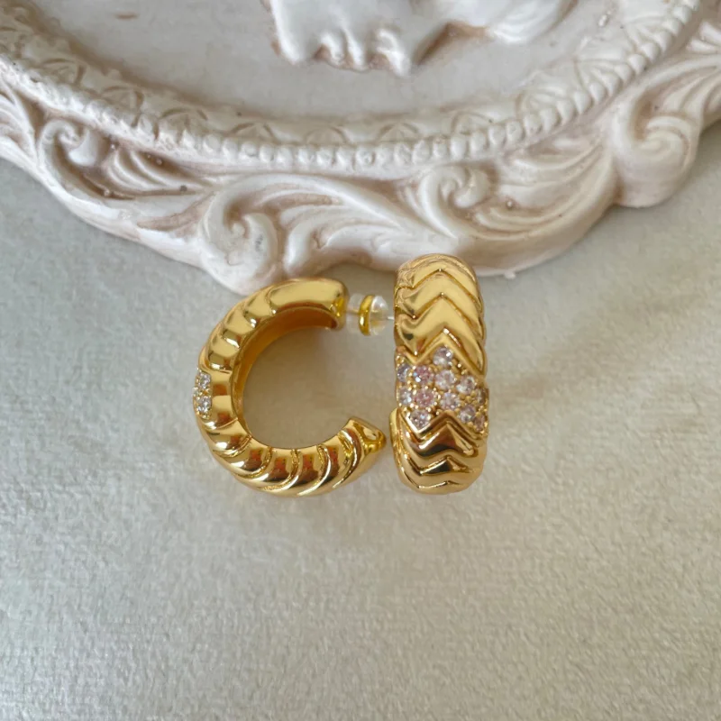 

Серьги LONDANY, микро-набор, циркониевые кольца, серьги, змея, кольцо, серьги