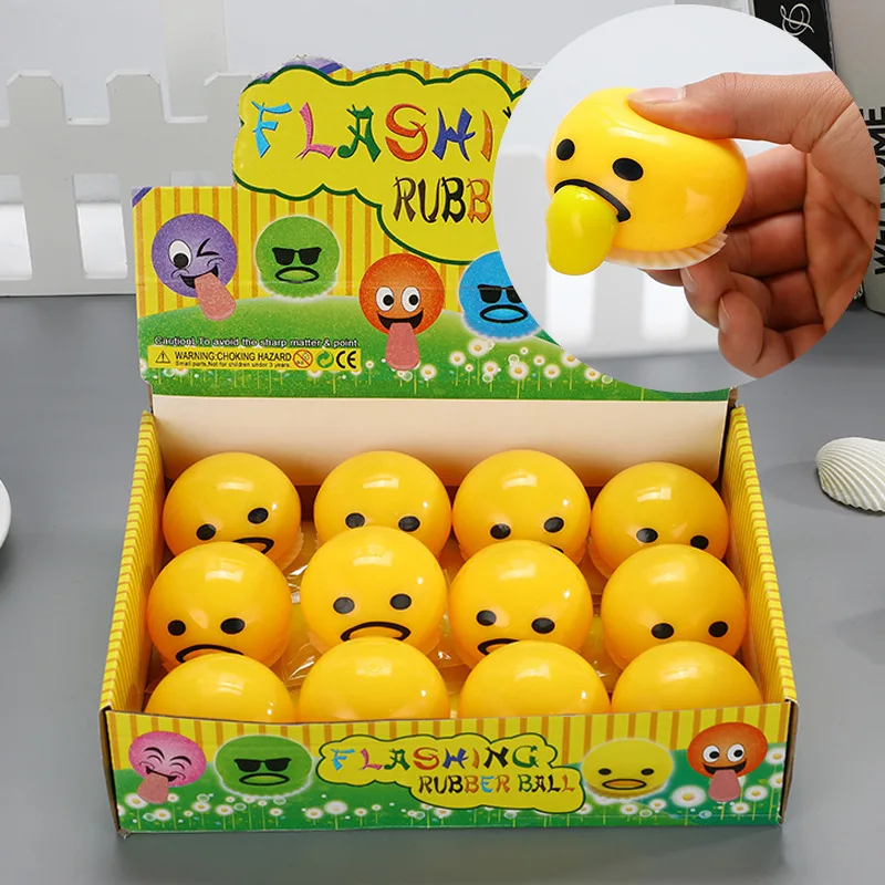 

1 Pcs Squishy Puking Egg Yolk Stress Ball With Yellow Goop Relieve Stress Toy Funny Squeeze Tricky AntiStress Disgusting Egg Toy