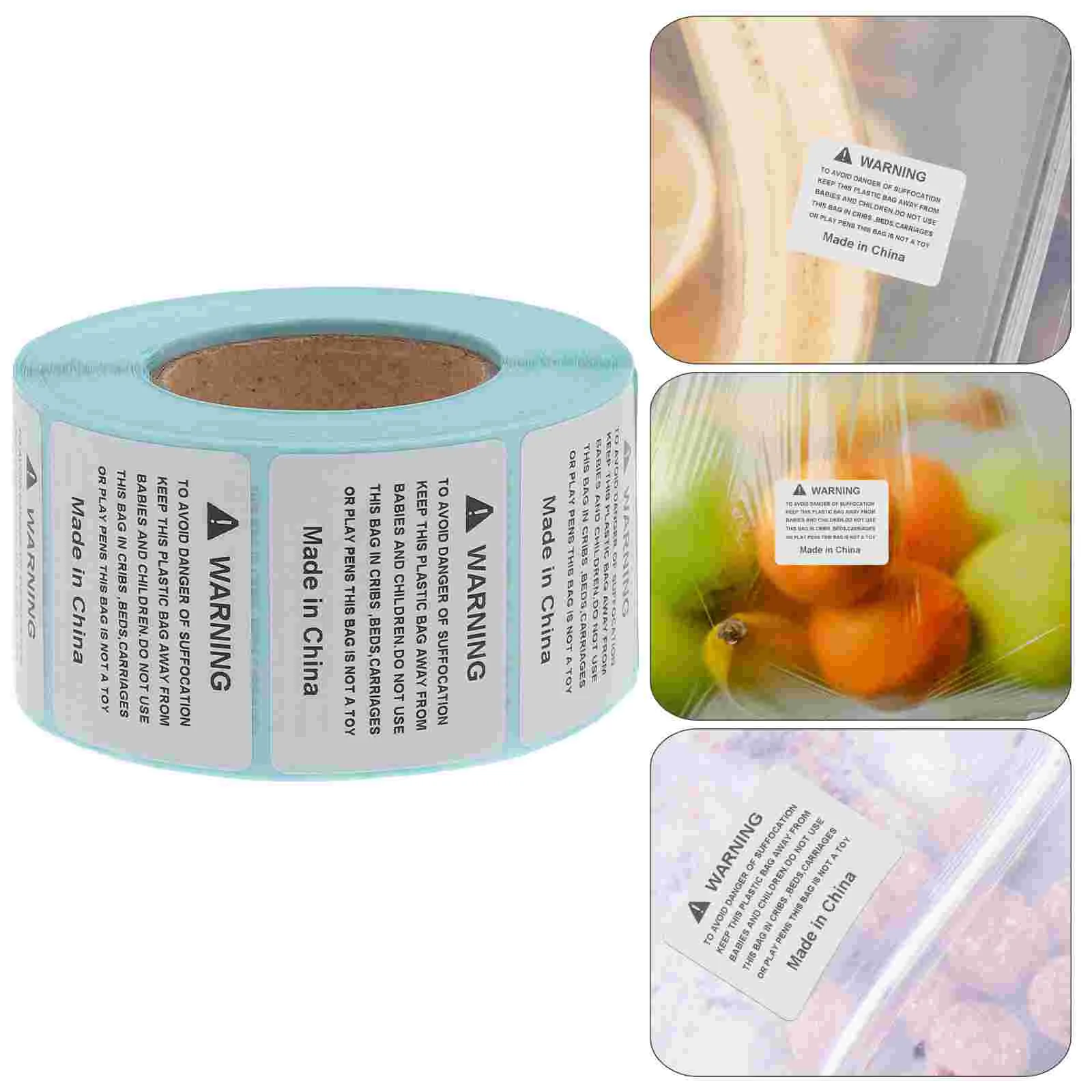 

800pcs Adhesive Choking Sign Warning Stickers Anti-suffocation Warning Labels