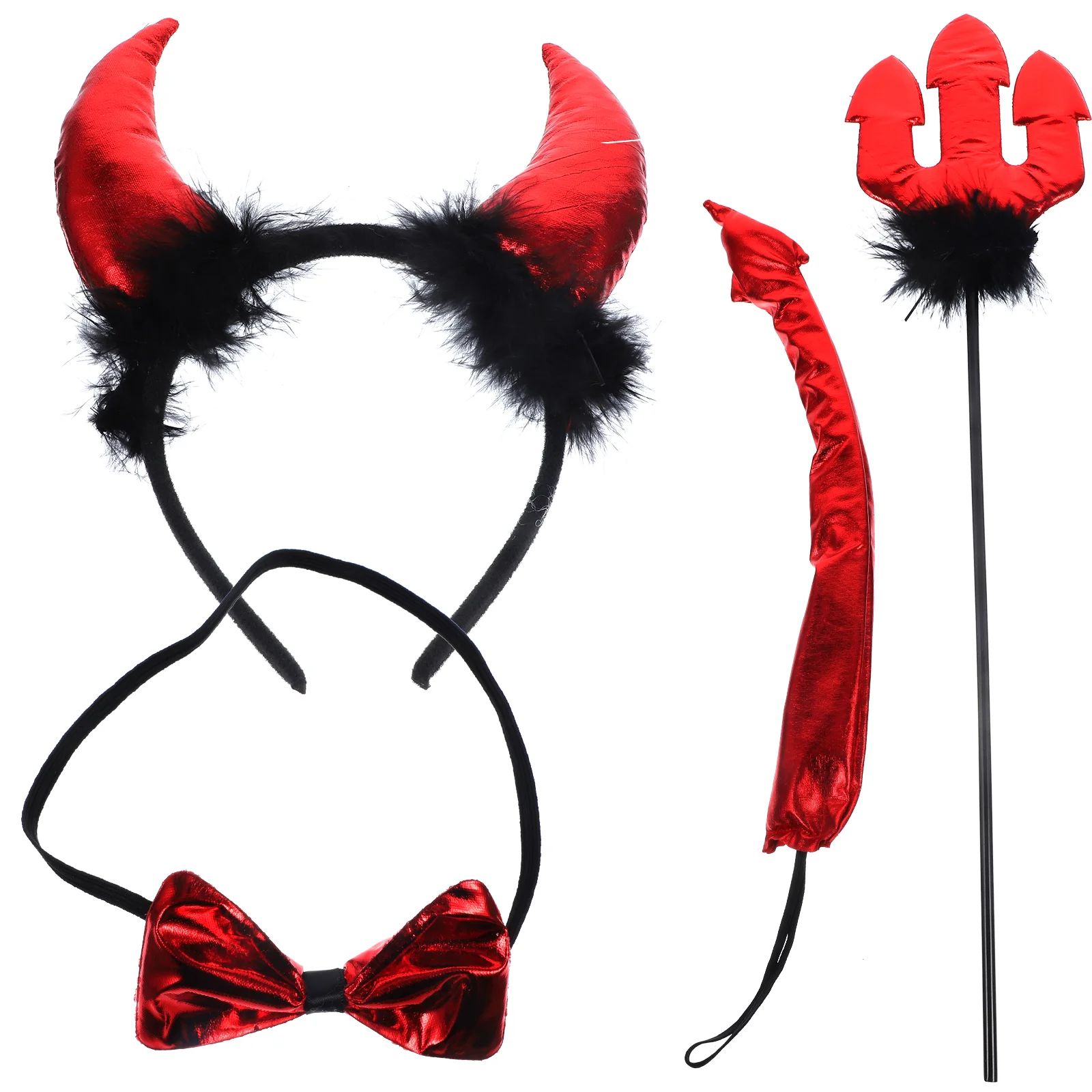 

Devil's Fork Horn Cosplay Kit Hair Decorating Prop Party Costume Headwear Women Halloween Decoration Makeup Band