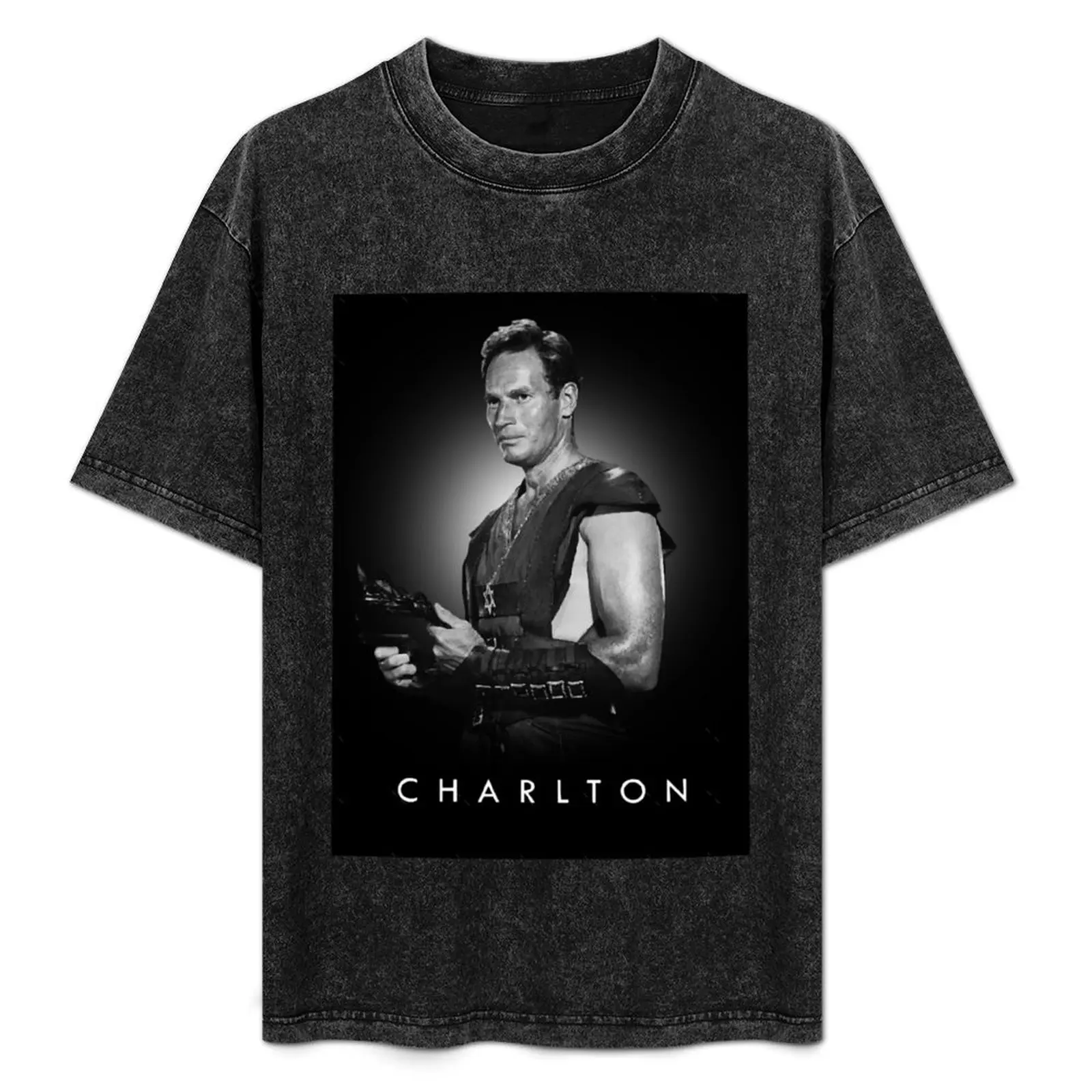 Футболка Charlton Heston мужская футболка большого размера рубашка Croswit дизайнерская с