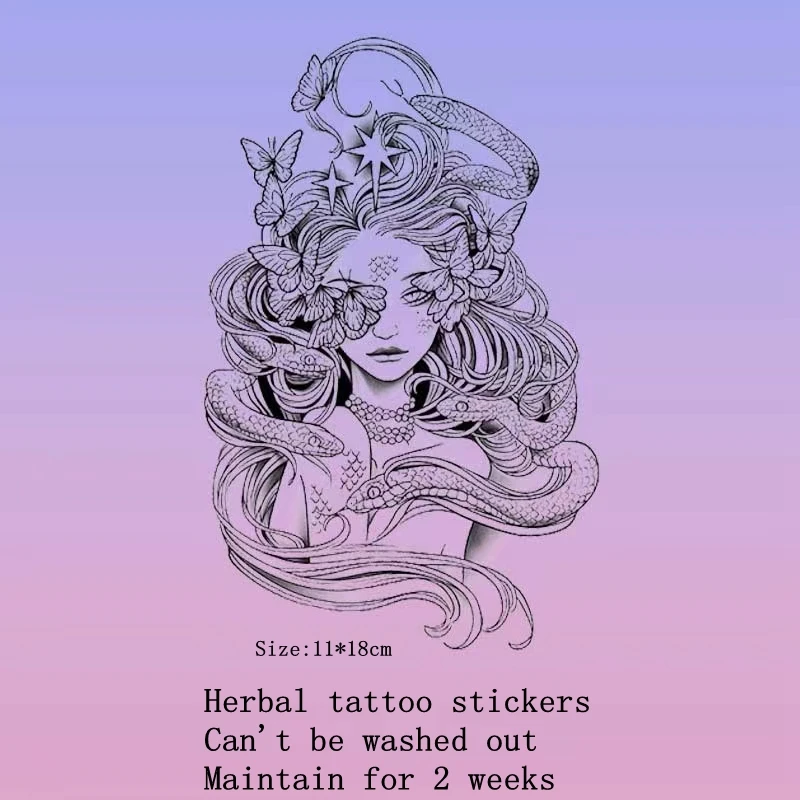 

Татуировка-наклейка «Змея» Полуперманентная, водостойкая