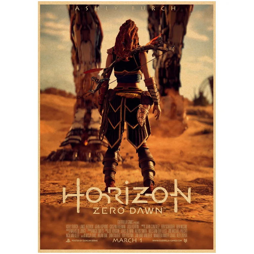 Плакаты Horizon Zero Dawn художественная игра принты настенное искусство декоративная