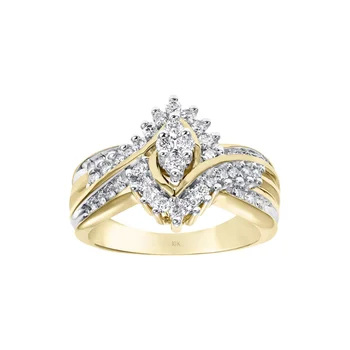 1/2 Carat T.W. Diamond “Shimmering” Women’s Engagement Ring in 10k Yellow Gold by Keepsake