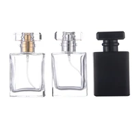 6pcslot 30 50ml clear transparent black perfume travel pocket glass spray bottle mist dispenser atomizer