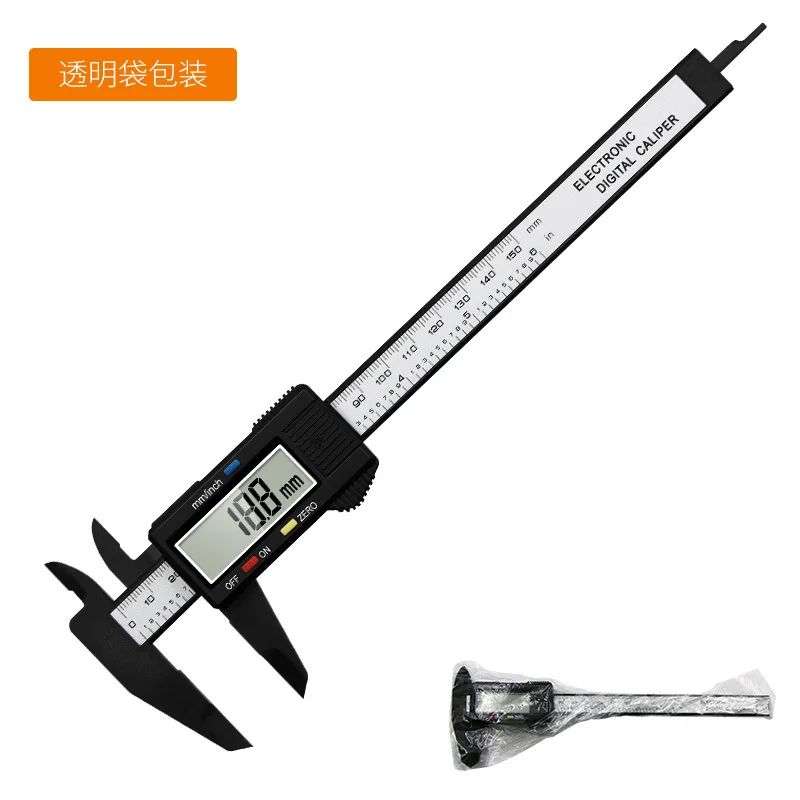 

Electronic digital vernier caliper 0-150mm high-strength plastic Measuring tool inner and outer diameter