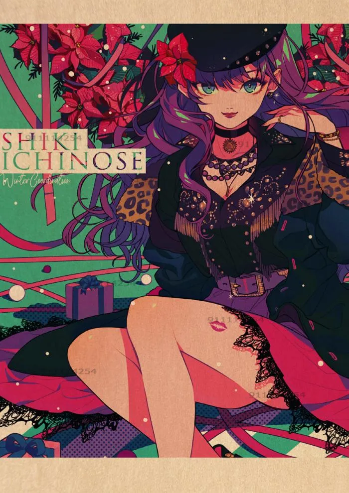 Настенный плакат с аниме-постером идолмастер винтажный Картина на холсте