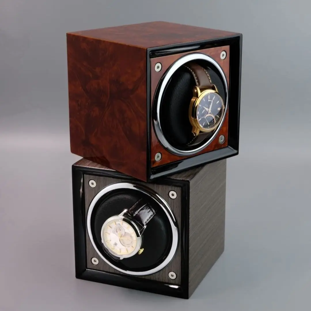 Automatic Watch Winder Single Watch Winder Silent  Wood Watch Winders for Automatic Watches Watch Case Mute Antimagnetic 