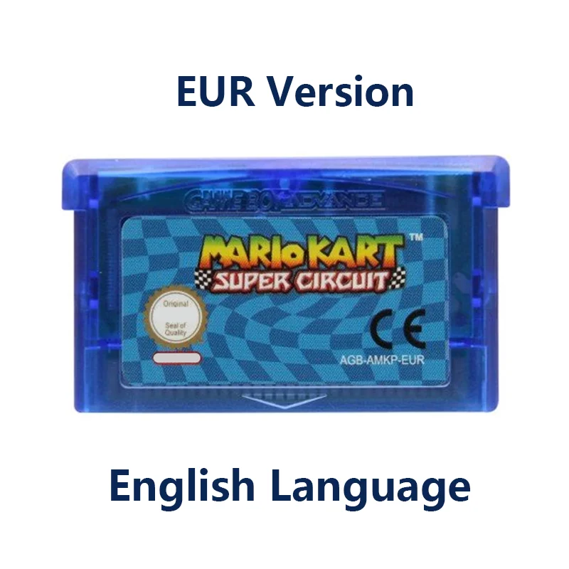Игровой картридж серии Марио 32 бит для игровой консоли Карта Super Mario Advance Kart