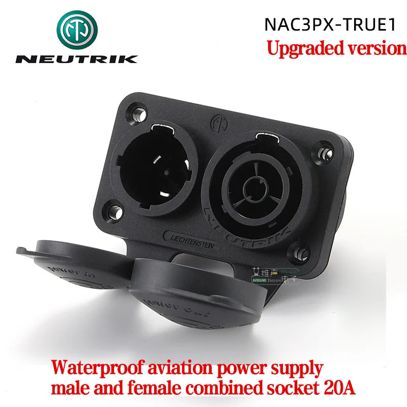 Фото Соединитель питания TOP Series 20A220V с блокировкой, штекер-гнездо NAC3FX-W-TOP, для наружного применения, для больших светодиодных экранов ﻿ NAC3MPX-TOP №1
