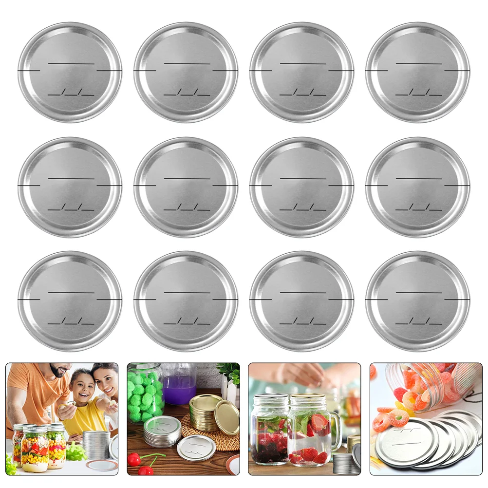 

Jar Lids Mason Canning Lid Mouth Jars Replacement Storage Airtight Cover Wide Glass Metal Tinplate Regular Capsjam Fermenting