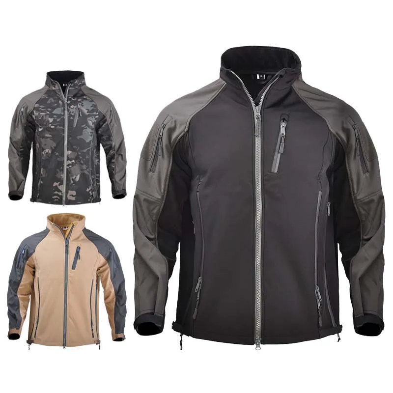 

Быстросохнущая водонепроницаемая ветрозащитная армейская куртка в стиле милитари, мужская приталенная куртка-бомбер, мужская верхняя оде...