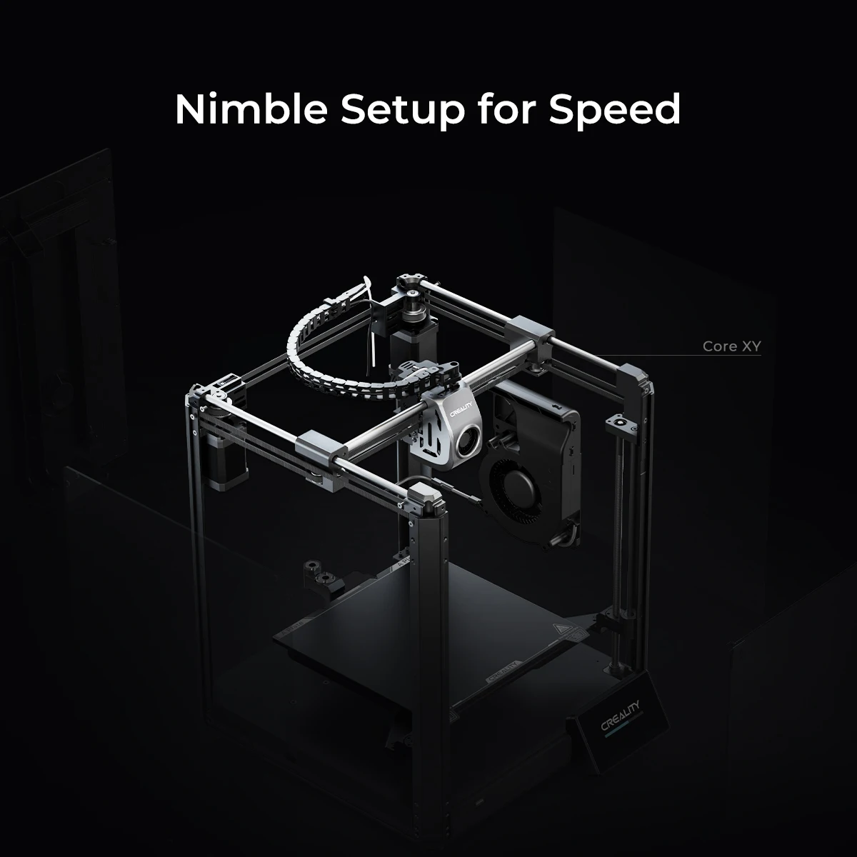 Creality K1 Speedy 3D Printer 600mm/s High Speed Printing Auto Leveling Dual-gear direct drive extruder 32mm³/s Max Flow Hotend images - 6