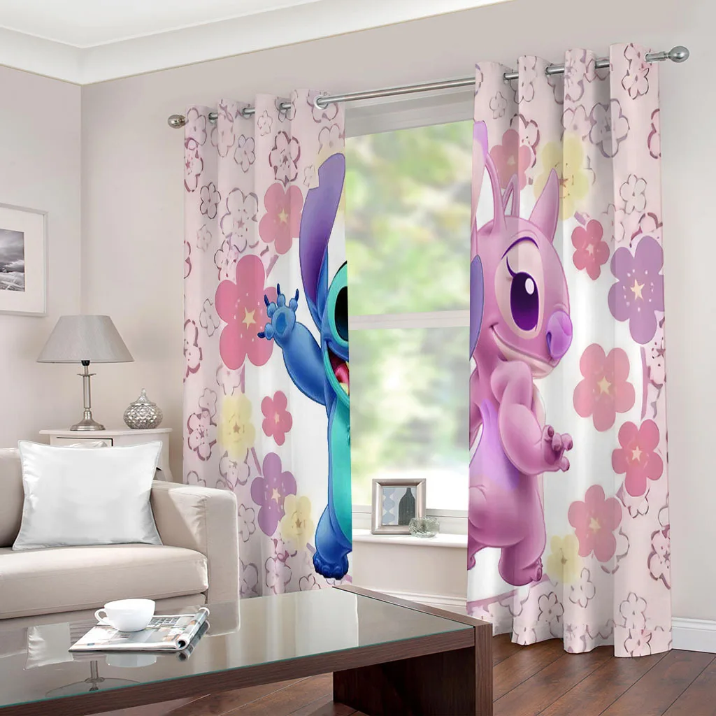 

Disney Stitch Blackout Curtains for Living Room Customized Window Curtains For Bedroom Custom Curtains Shading Curtain Home Deco