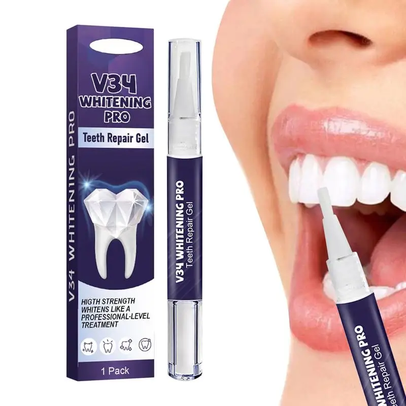 

Teeth Lightening Pen Effective Tooth Whitener No Sensitivity Professionally Formulated Teeth White Touch-Up Pen For Whiter Teeth