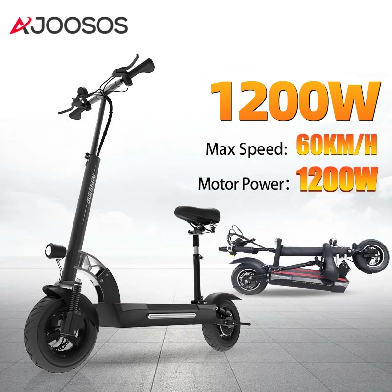 

48V 10AH Electric Scooter 48V 1200W Motor 60KM/H Speed Scooter Electric 20KG Lightweigh Foldable Easy Carry Patinete Eléctricos