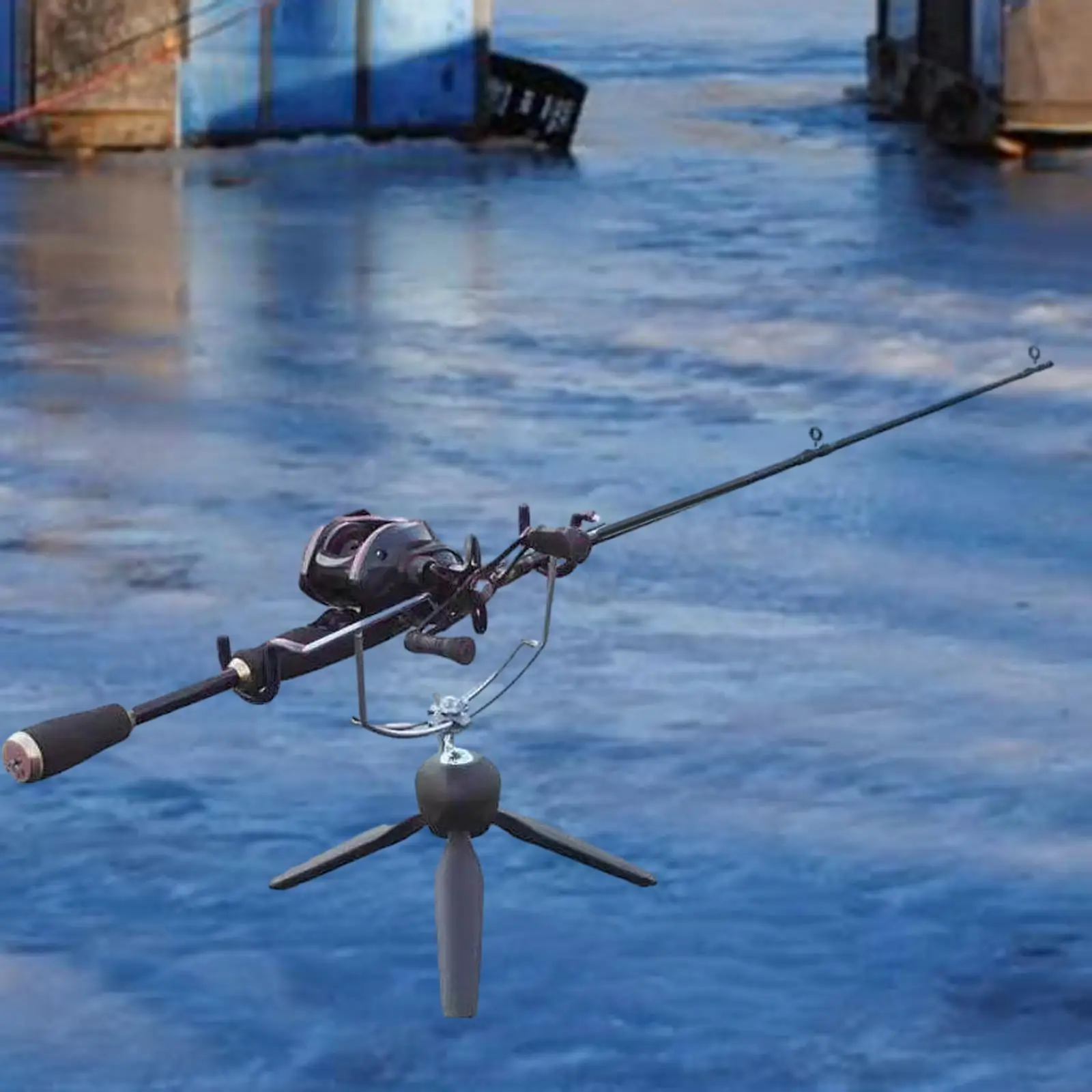 Держатель для ледяной удочки поддержка ручки подставки на земле штатив