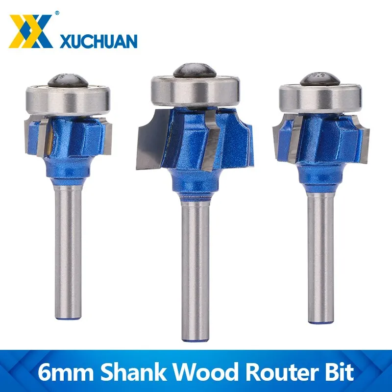 

Wood Milling Cutter Chamfer End Mill Corner Rounding Router Bits 6mm Shank Engraving Bit For Woodworking