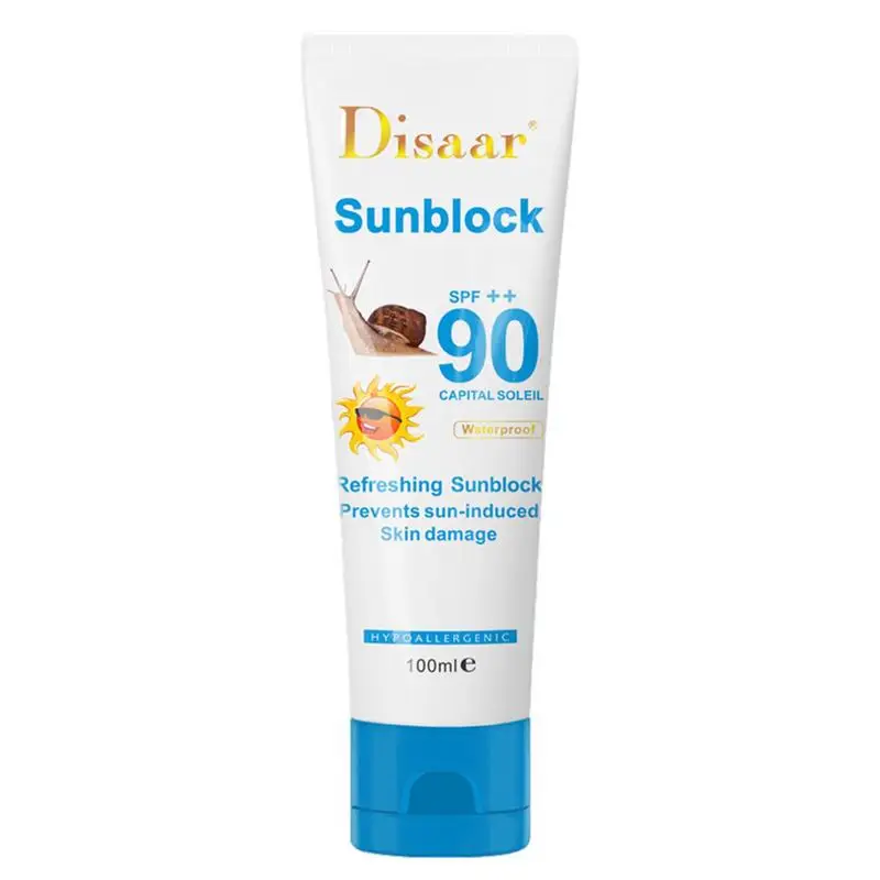 

Face Sunscreen Face Sun Cream Facial Protection Hydrating Lightweight Facial Suncream With SPF90 Waterproof Face Sunscreen For