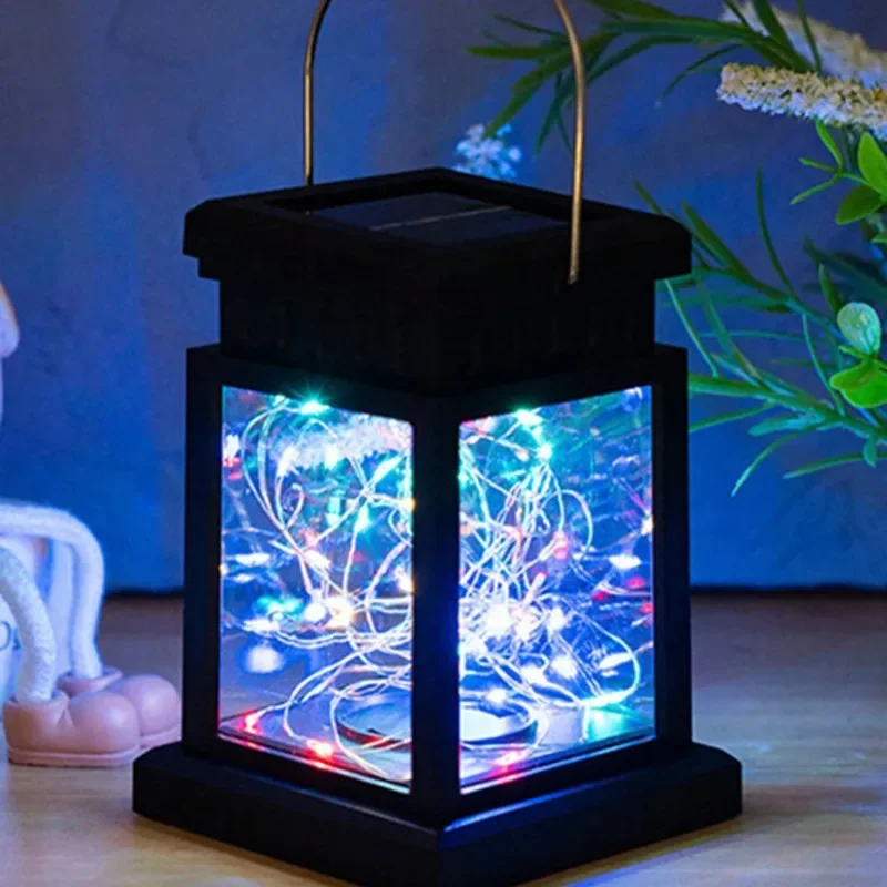 Современные фонари на солнечной энергии лампы с 30 цветами Портативные