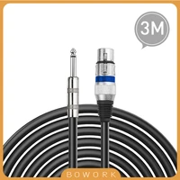 instruments guitar cable leads 6 35mm jack to xlr cable male to female audio cable 3m10ft cable length microphone mic amplifier