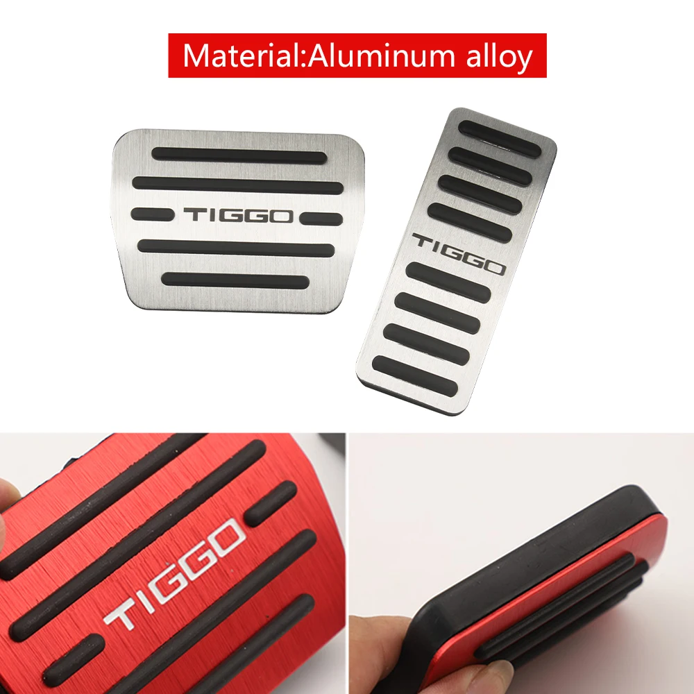 For Chery Tiggo 4 Pro 5X 2017- 2019 2020 2021 2022 Car Foot Pedal Fuel Accelerator Brake Cover Non-Slip Pad Accessories |