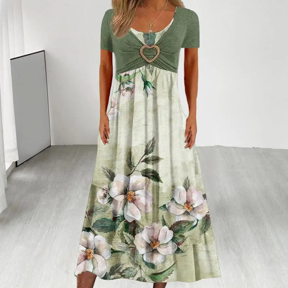 

Платье-футболка миди с коротким рукавом летнее клетчатое лоскутное цветное ТРАПЕЦИЕВИДНОЕ ПЛАТЬЕ МИДИ