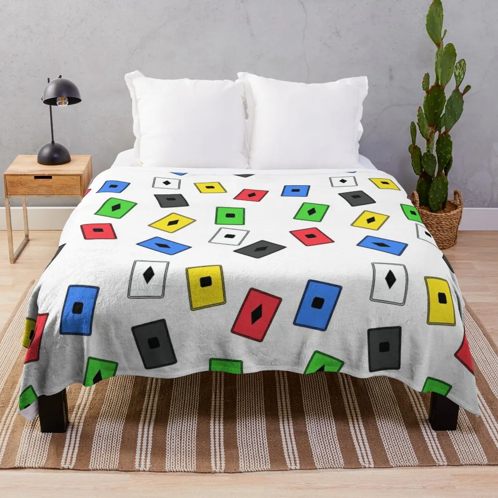 Одеяло с карточками для декоративных диванов и пледы роскошные летние одеяла