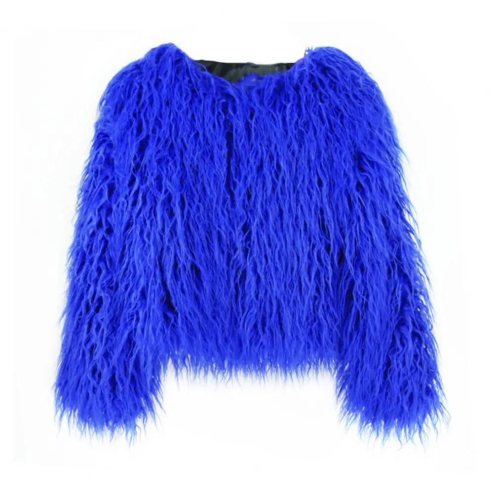 

Women Winter Coat Chic Fuzzy Elegant Prom Coat Outerwear Winter Coat Plush Lady Winter Jacket for Dating