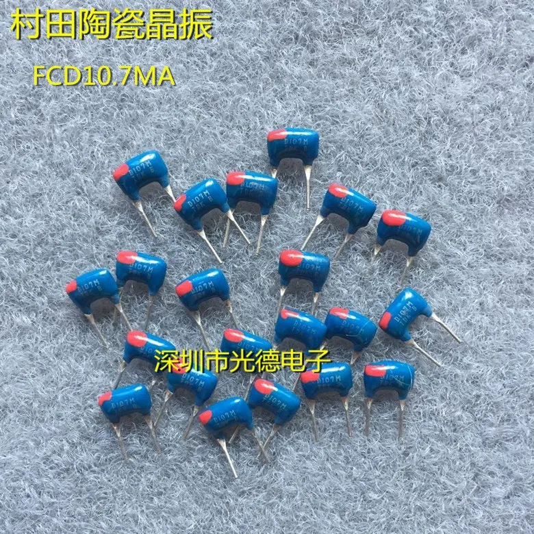 

50PCS/ TDK crystal oscillator ceramic apple detector FCD1070MA13S FCD10.7MA 10.7MHZ straight plug 2 feet 280K