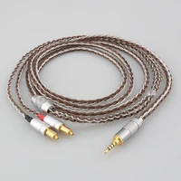 hifi audiocrast 7n occ braided earphone cable for shure srh1540 srh1840 srh1440 headphone