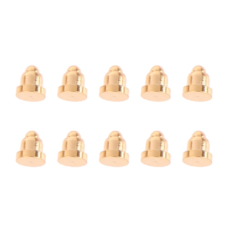 HUXUAN Pogopin Battery Spring Loaded Contact Needle, 10 шт., латунь