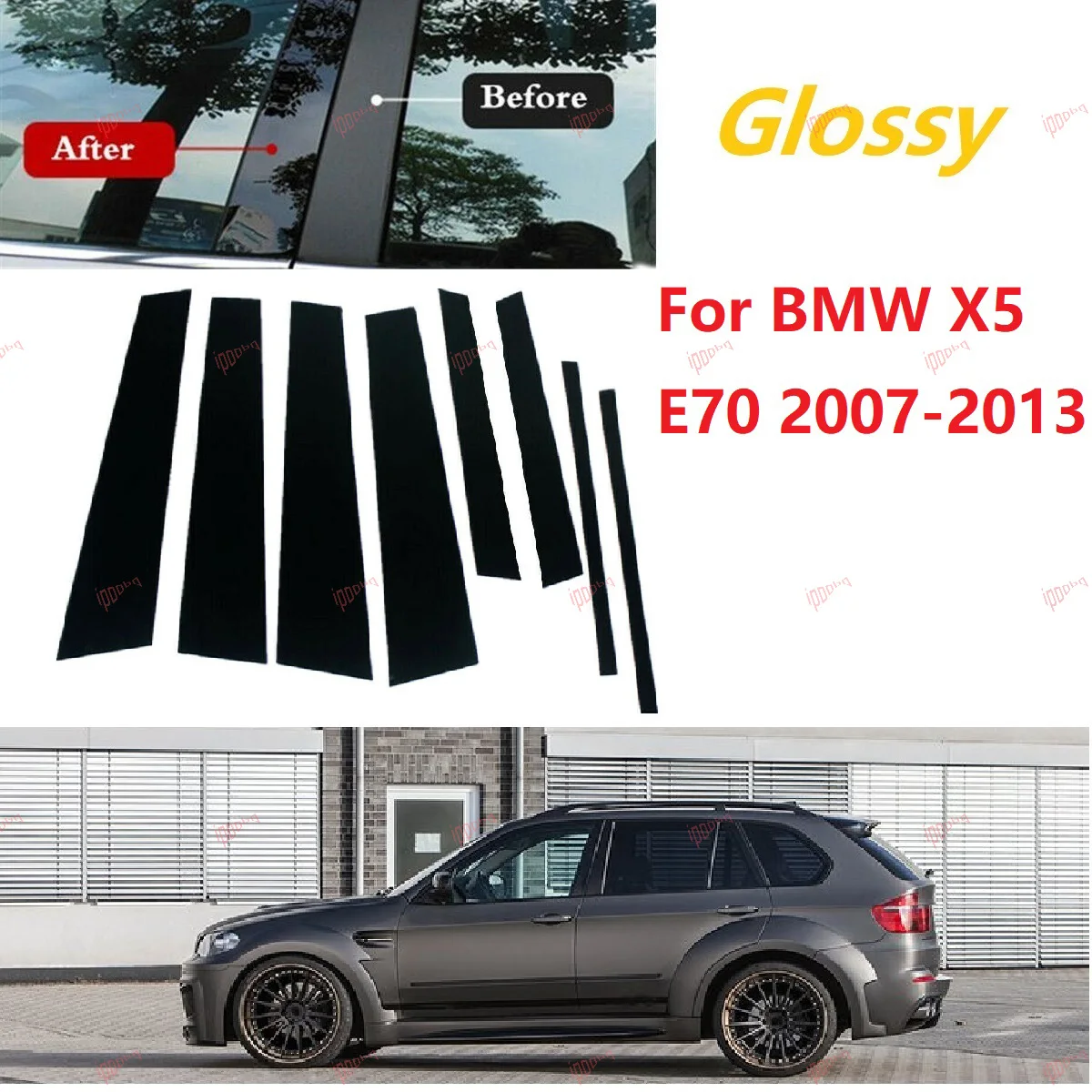 

8 шт., защитные Декоративные наклейки для BMW X5 E70 2007-2013