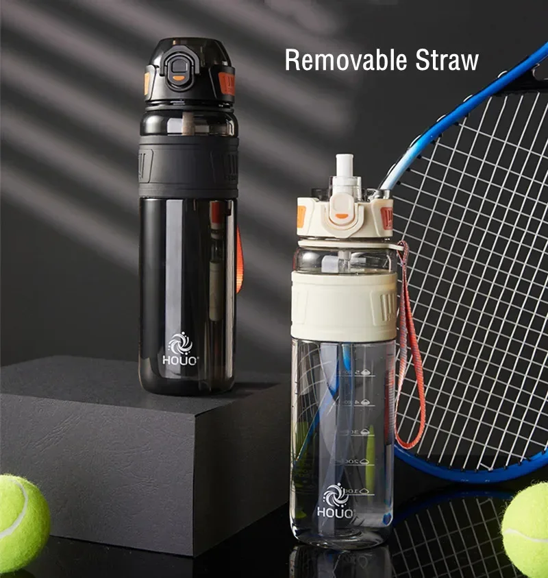 Фото 1000 мл/750 мл портативная спортивная бутылка для воды прочный тренажерный зал фитнес открытый спорт скалолазание езда на велосипеде бутылка для питья №4