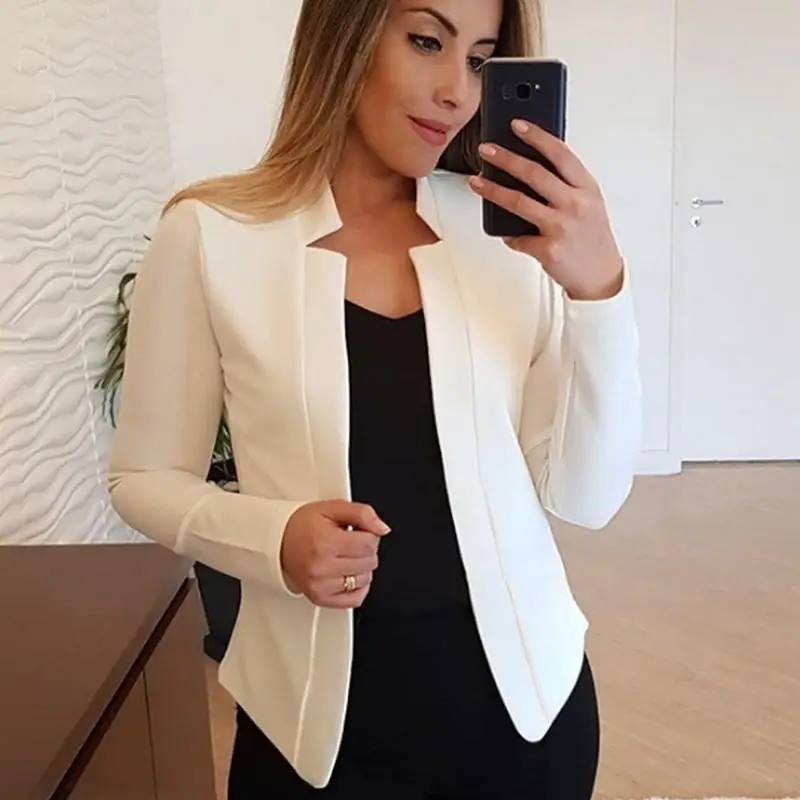 

Women's Jacket 2022 Women's New autumn European And American Fashion Thin Section Long-Sleeved Cardigan Casual Blazer Top