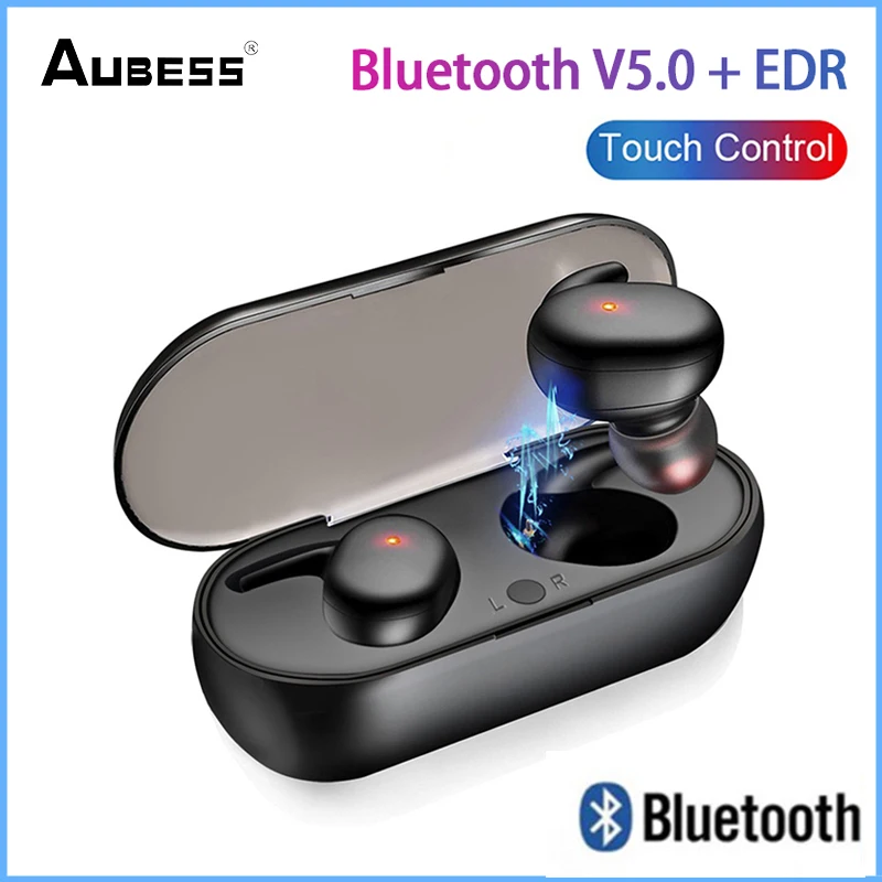 

2022 TWS Беспроводные Bluetooth 5,0 EDR наушники сенсорное управление 9D стереогарнитура спортивные наушники водонепроницаемые наушники для Xiaomi