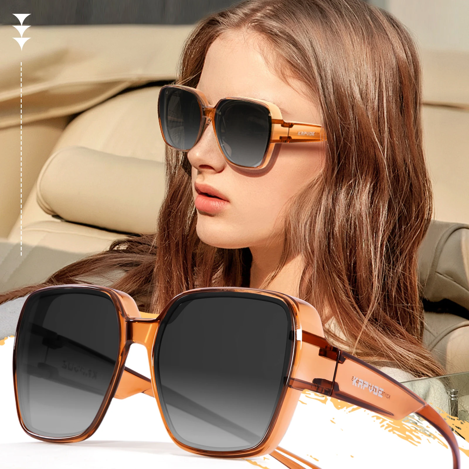 Kapvoe Myopic Велосипедные Солнцезащитные Очки Uv400 Поляризованные Линзы Унисекс