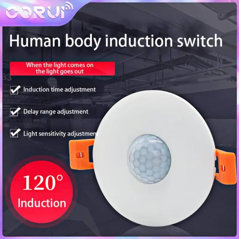 

Corui Motion Sensor Human Body Induction Switch 110-220v Smart Infrared Motion Detector Embedded Concealed Staircase PIR Sensor