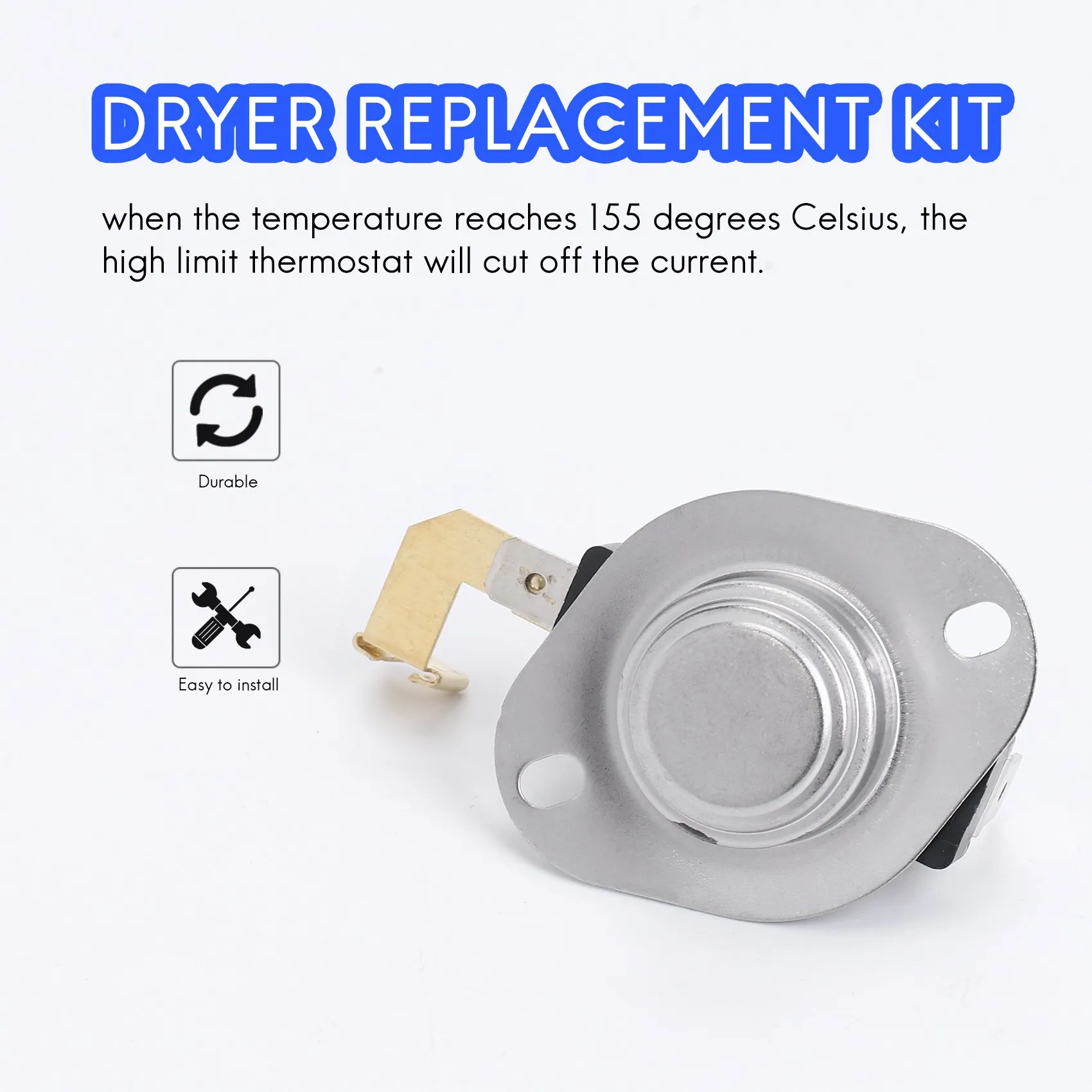 Комплект для замены сушилки 3387134 Термостат High-Limit 3392519 Термопредохранитель