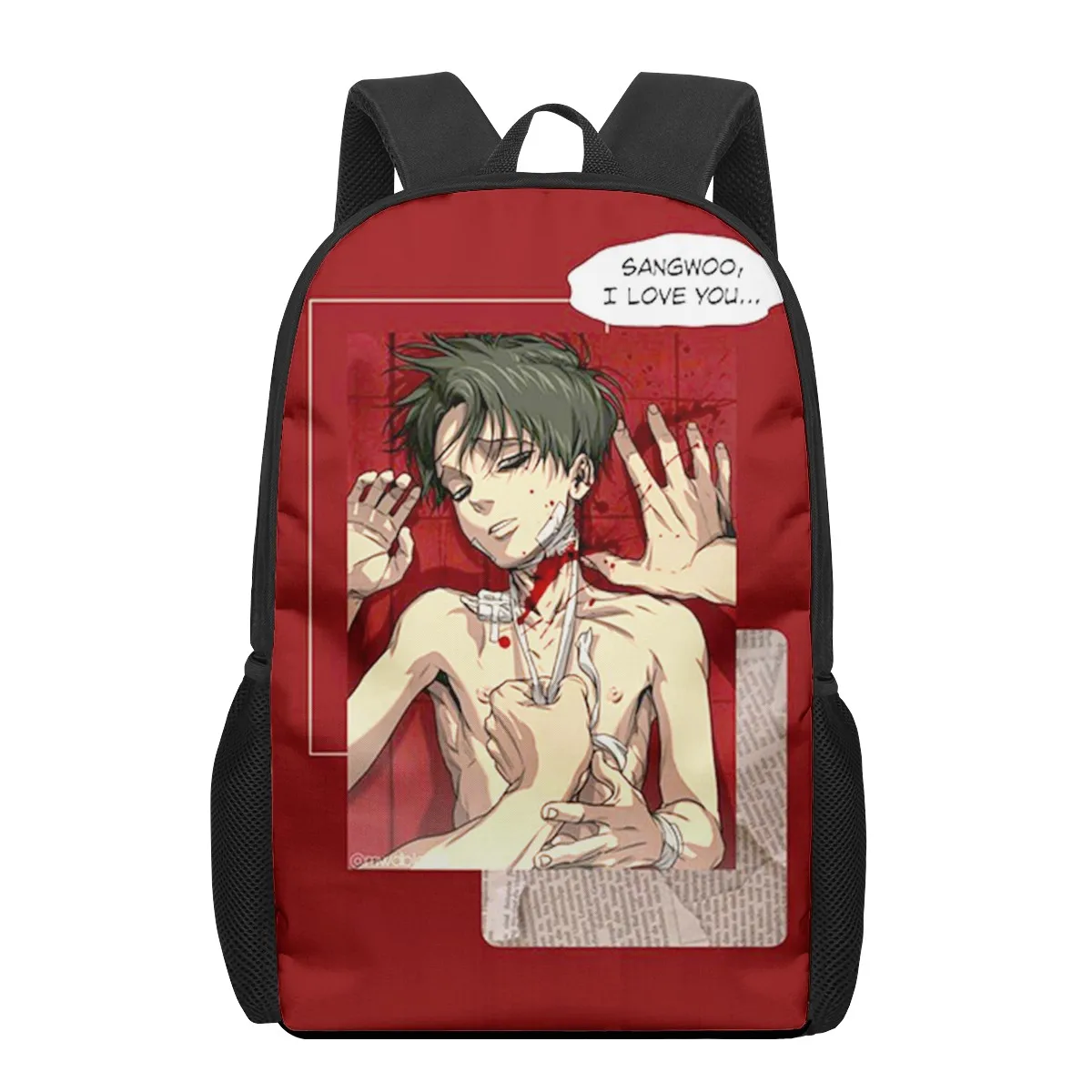 Stalking 3D Print School Backpack for Boys Girls Teenager Kids Book Bag Casual Shoulder Bags 16Inch