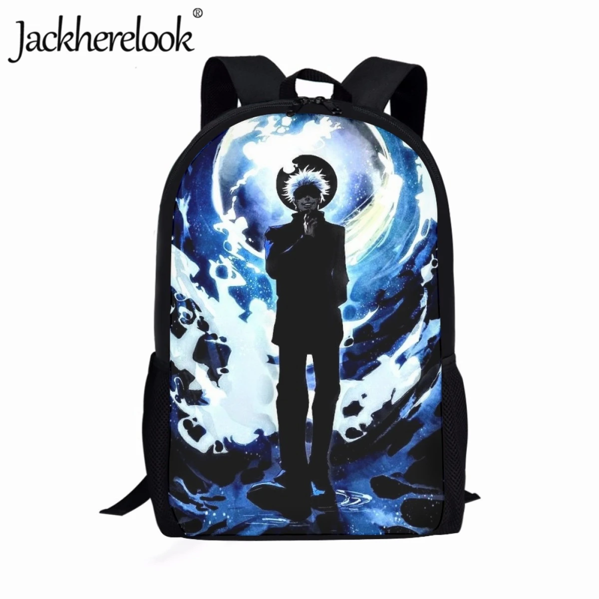 Jackherelook 17inch Book Bags Children Animation Jujutsu Kaisen Print School Bags Youth Boys Casual Travel Bag Student Backpacks